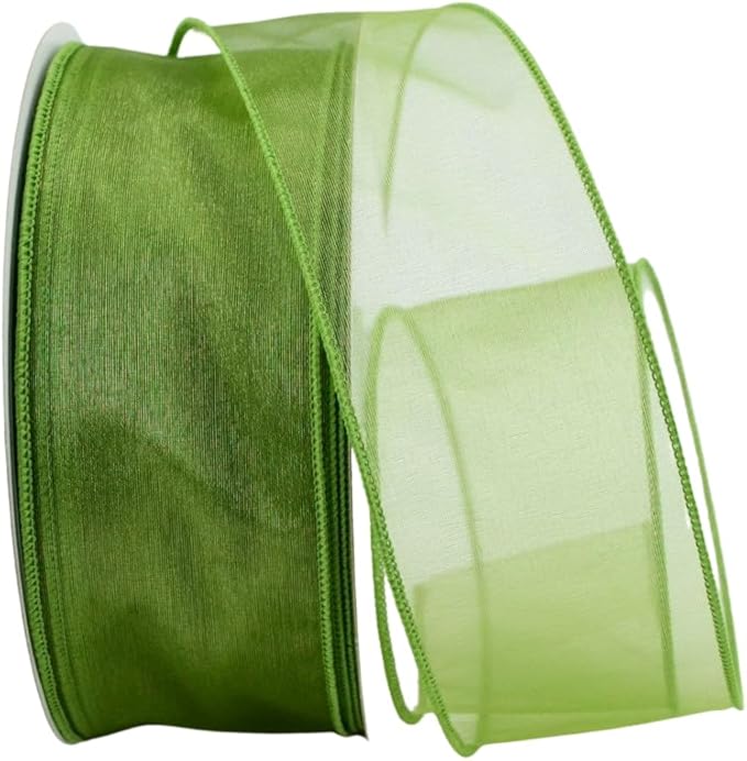 Ribbon Bazaar Sheer Organza Wired Ribbon by RibbonBazaar