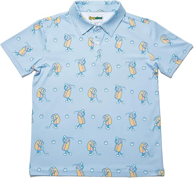 Tipsy Elves Kids and Toddlers Golf Shirts - Athletic Comfort Fit with Quick Dry Material