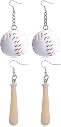 Baseball Earrings for Women Baseball Mom Accessories Essentials Game Day Fan Gifts Lightweight Sports Stud Earrings Jewelry Game Day Shirts Women