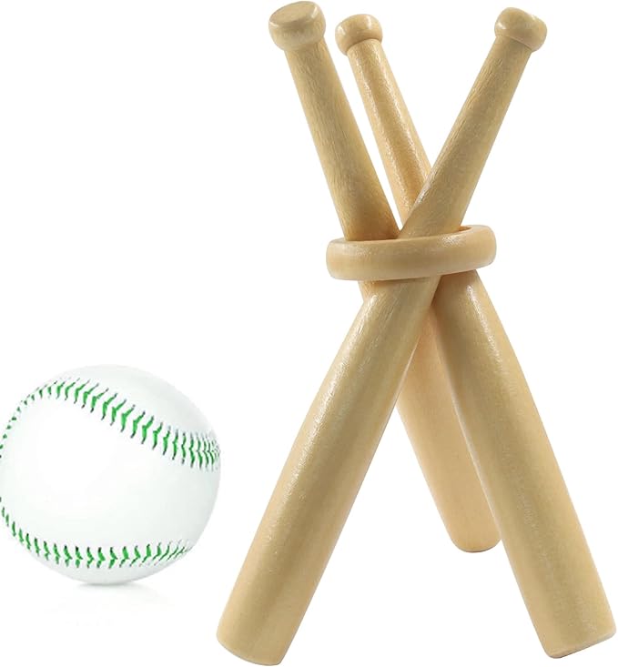 2 Pack Display Baseball Stand Holder, Wooden Holder Mini Stand, Sports Accessories for Sports Lovers/Friends
