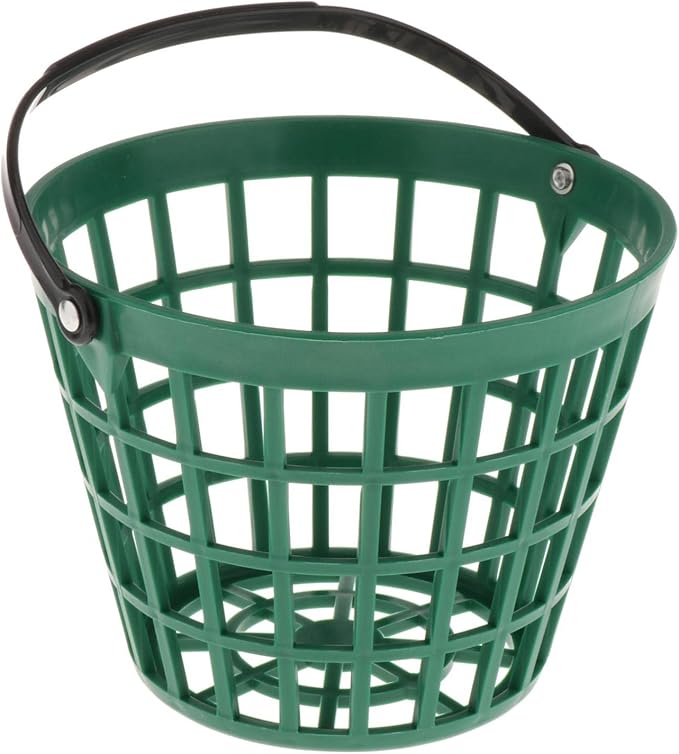 SM SunniMix Unbreakable Golf Ball Basket, Golfball Container with Handle Ball Holder Contains 25/50/100 Balls Range Accessories