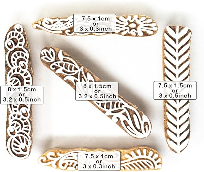 Hashcart Wooden Stamp Block, Printing Stamp Design Set | Block - Image 4