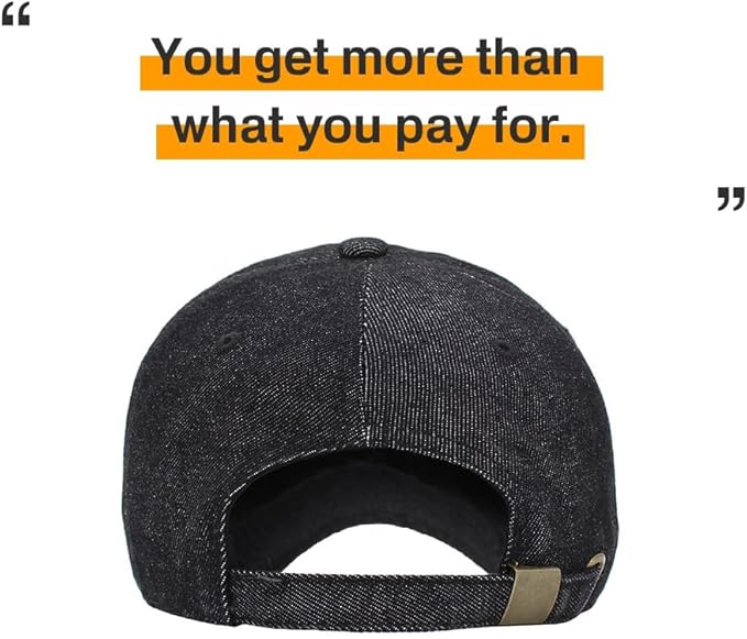 KBETHOS Classic Unisex Cotton Adjustable Low Crown Baseball Cap – Plain Dad Hat