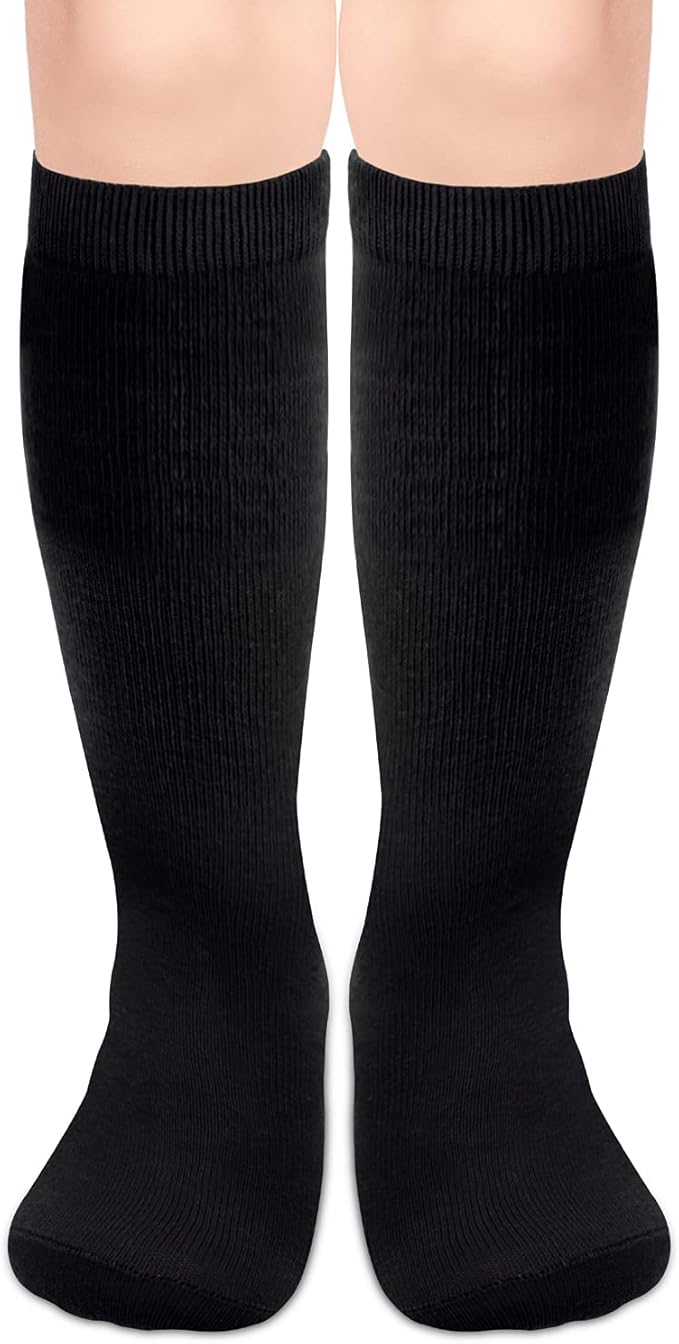 Sarfel Kids Soccer Socks Toddler Soccer Socks Girls Boys Soccer Socks Kids Tube Socks with Stripes Toddler Knee High Socks