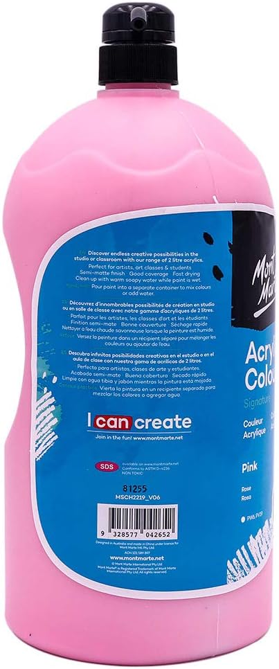 Mont Marte Discovery School Acrylic, 1/2 Gallon. Ideal - Image 2