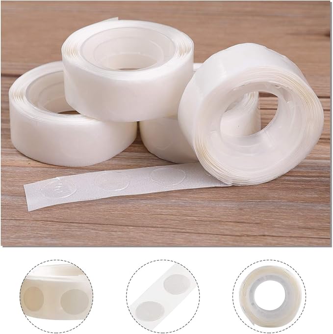 1000pcs Glue Point Clear Balloon Glue Removable Adhesive Dots Double Sided Dots - Image 3