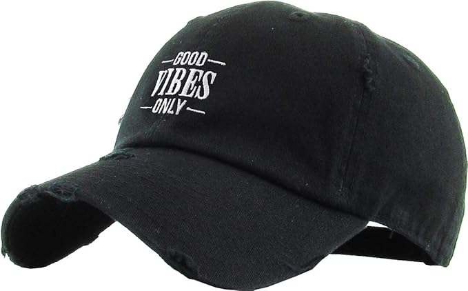Rose Flowers Love Good Vibes Men Women Dad Hat Baseball Cap Adjustable Unisex
