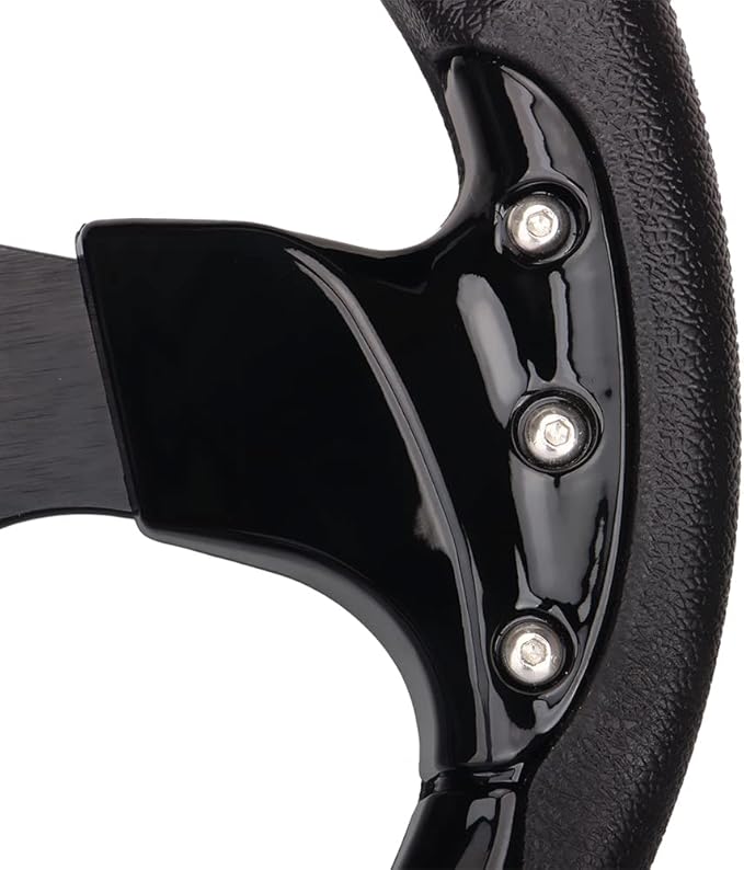Golf Cart Steering Wheel Universal Design for Most Golf Cart Club Car DS and Precedent 12.5 inch Black EZGO Yamaha Steering Wheel