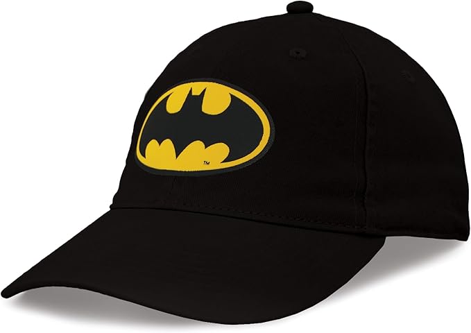 ABG Accessories Batman Hats for Men Baseball Cap, Cute Trendy Hat for Women Baseball Caps, Lightweight Adjustable Caps for Men, Women, Teens and Kids, Black