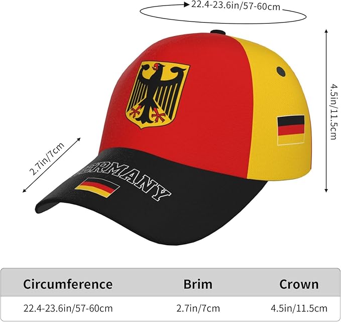 National Flags Baseball Cap for Men Women, Fashion Adjustable Sun Protection Visor Caps Trucker Hat Patriotic Caps