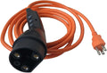 JOEEGO Charging Power Cord Assembly Compatible with Evolution EV Golf Carts, UL Listed, Replaces OEM# 2.04.0620 (Orange 10ft)