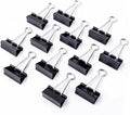100 Pack Medium Binder Clips, Standard 32mm/1.25 in Binder, Durable Medium by Ymkf+Sqqr