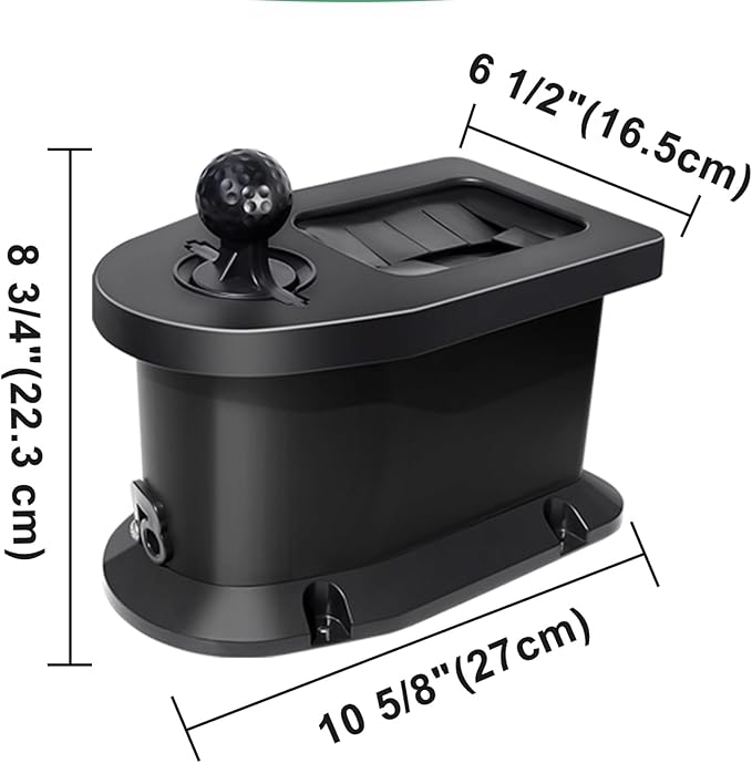 Golf Cart Ball Washer and Club Cleaner Kit with Mounting Bracket, Golf Ball Washer Cleaner for EZGO, Club Car, Yamaha, Advanced EV, Star EV, Universal & Detachable