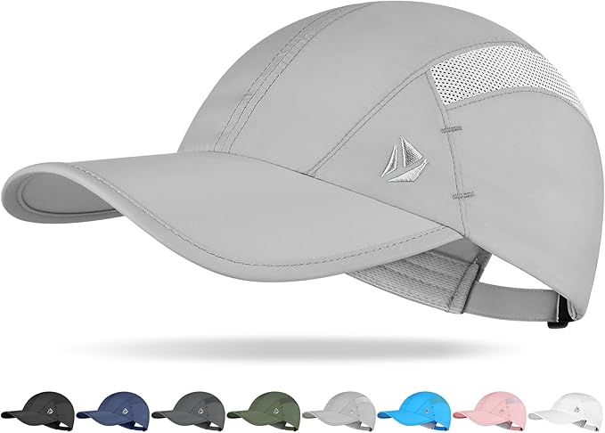 YANIKY Quick-Dry Running Hat for Men & Women Cooling Hat UPF 50+ Thin Baseball Cap Lightweight Breathable Mesh Sport Hats