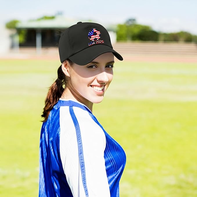World Cup Soccer Hat 2026 - Adjustable Baseball Cap Merchandise Gifts Accessories Decorations
