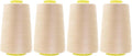Mandala Crafts 4 Pack of Serger Threads Cones Spools by MandalaCrafts