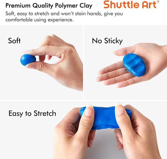 Shuttle Art 82 Colors Polymer Clay Kit - Image 7