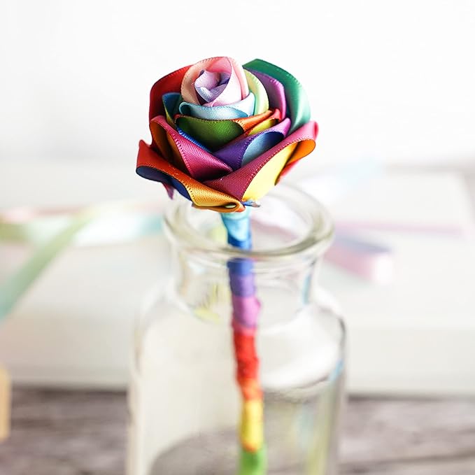 MEEDEE Satin Rainbow Ribbon 1 Inch - Image 4