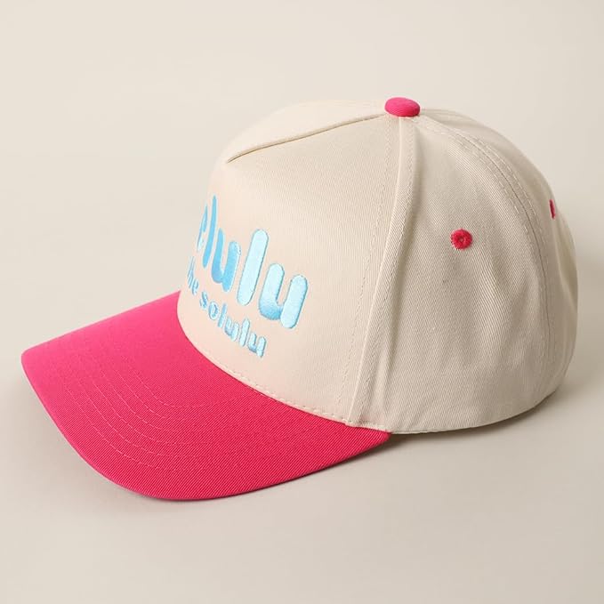 MIRMARU Two-Tone Vintage Canvas Trucker Hats for Men & Women, Adjustable Size Baseball Caps with Trendy Embroidered Design