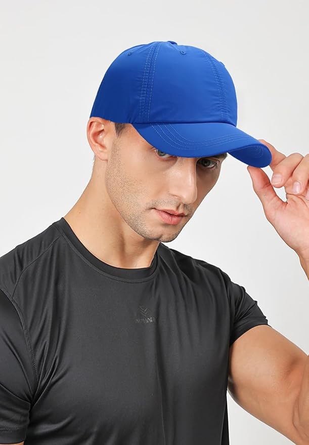 Malaxlx Waterproof Baseball Cap for Men Women Breathable UPF50+ Sport Outdoor Caps Quick Dry Adjustable Rain Hat