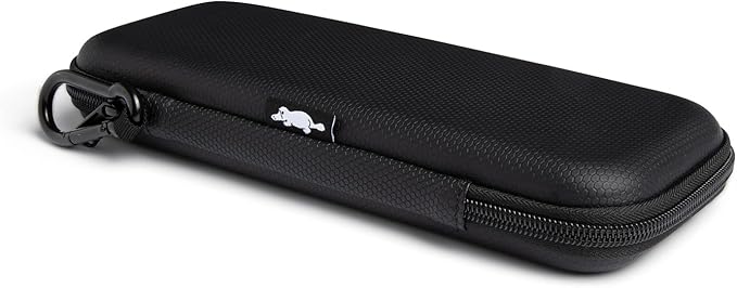 Platypus Golf Co. Golfing Caddie EVA Travel Case Organizer with Bamboo Tees & Ball Marker - Hand Reversible Hinging Glove Shaper & Holder, Mesh Pocket & Storage Slots, Golfers Cases for Men & Women