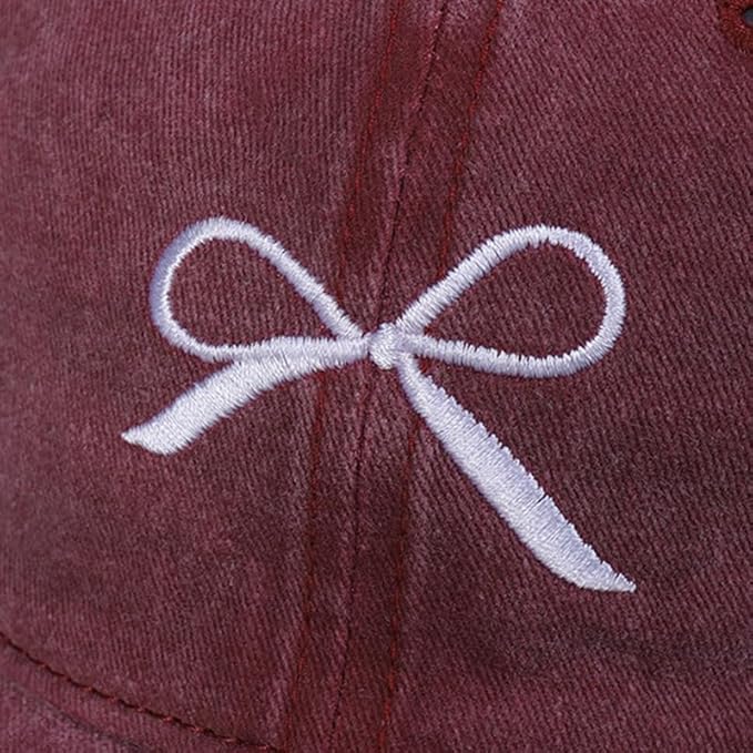 Bow-Tie Baseball Cap for Women Fashion Sun Hats for Women Trucker Hat Y2k Sun Cap Visor Cap Hiking Travel Trendy 2026