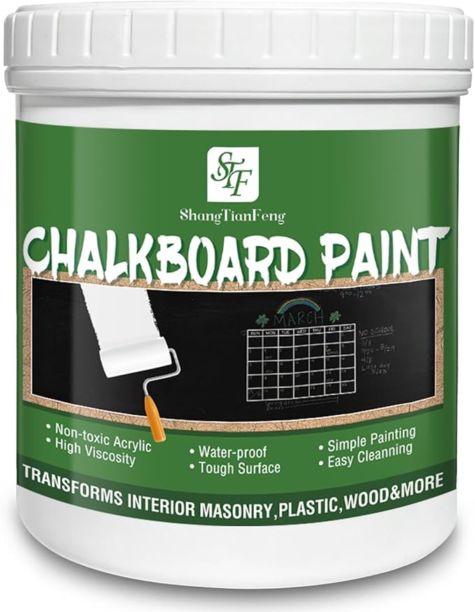 ShangTianFeng Black Chalkboard Paint （32 FL Oz） by ShangTianFeng