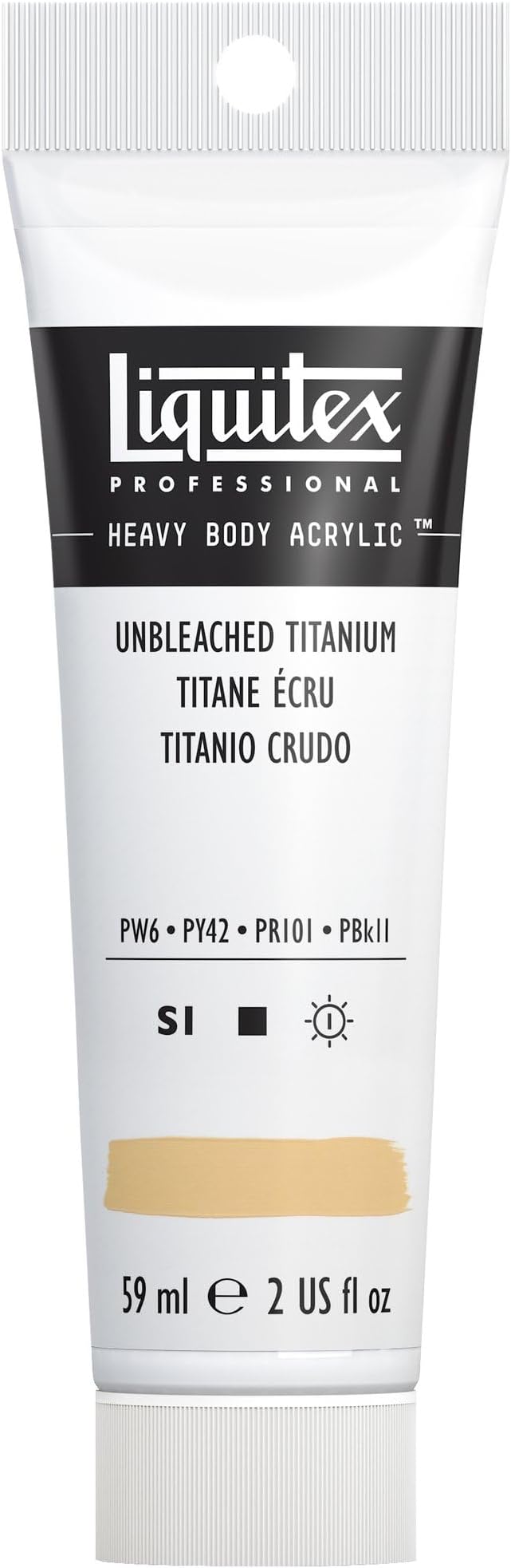 Liquitex Professional Heavy Body Acrylic Paint, 2-oz Tube, Unbleached Titanium by Liquitex