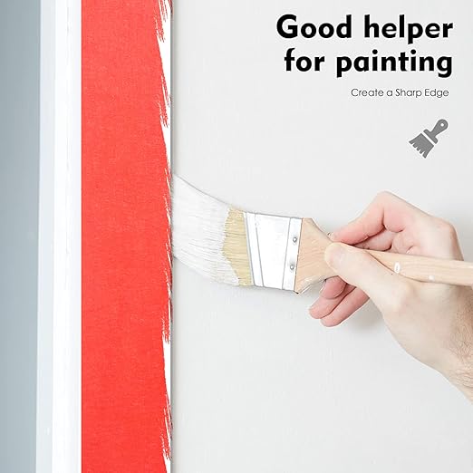 Red Painter's Tape, 1 inch x 60 Yards x 10 Rolls - Image 6