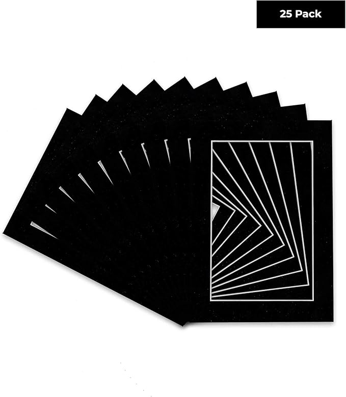 Pack of 25 Acid Free 8x10 Mats Bevel Cut - Image 2