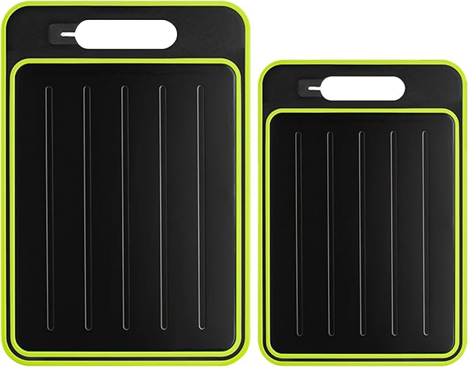 Cutting Board Double Sided, Large Size+Small Size, Food Grade Stainless steel by AOWBCGD