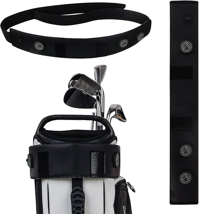 Golf Cart Strap Sleeve With Strong Magnet Golf Cart Strap Accessories Magnetic Golf Cart Strap Sleeve - Protect Golf Bag From Being Scratched