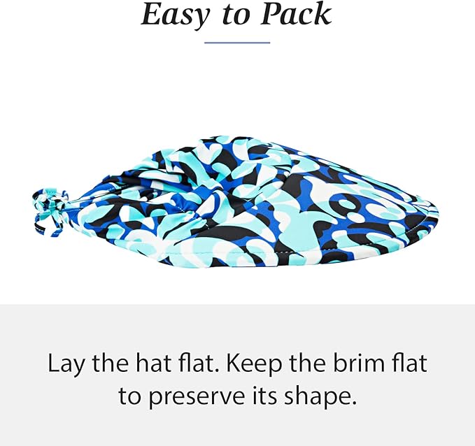 Wallaroo Hat Company Women’s Aqua Sun Visor – UV Sun Protection, Water Friendly, Packable Design, Adjustable, Medium Size