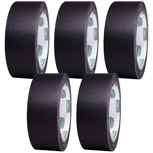 BookGuard 1 1/2 Inch Wide Bookbinding Tape, Vinyl Coated Cotton Cloth Book by ChromaLabel