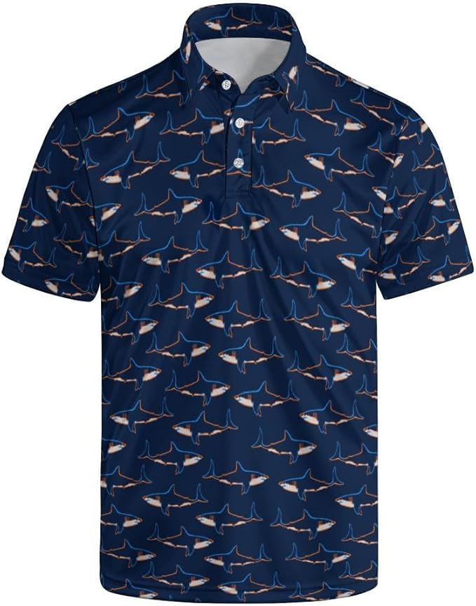 Mens Golf Shirts Golf Polo Shirts for Men Short Sleeve Polo Shirts Golf Gifts