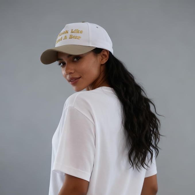 Hat Funny Embroidered Trucker Hat Adjustable Two Tone Snapback Canvas Baseball Cap for Womens