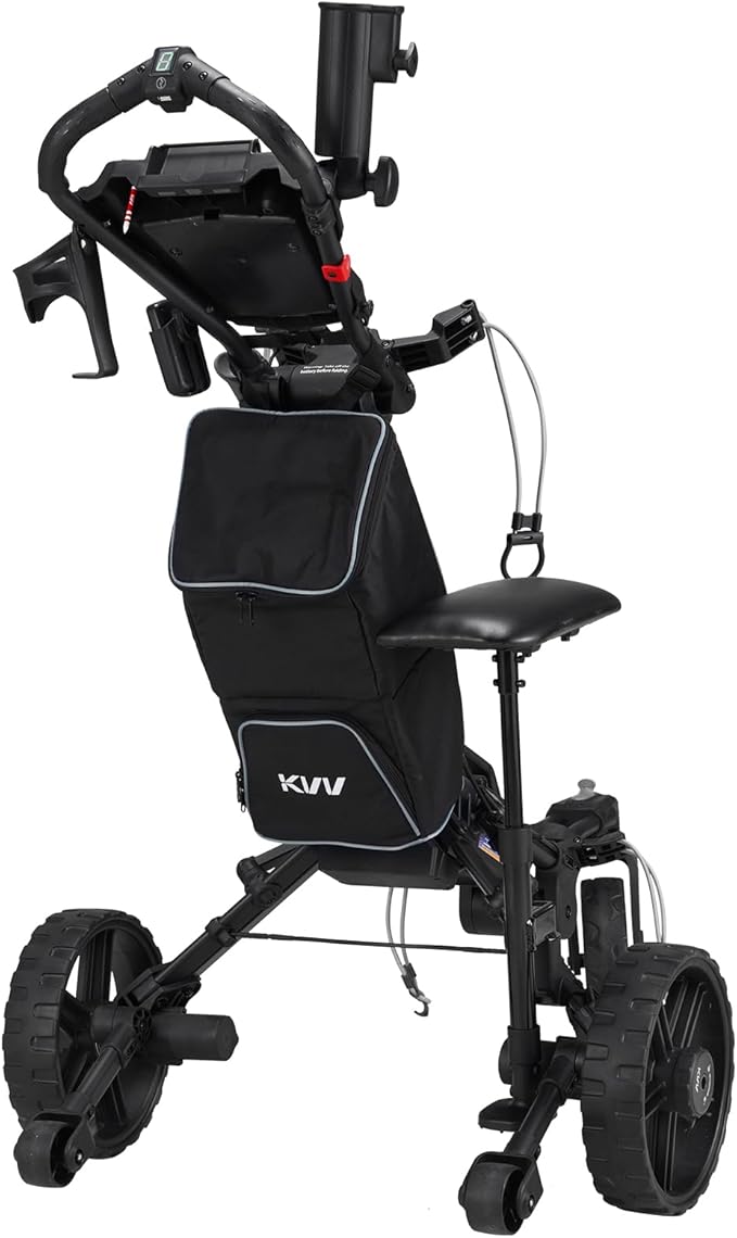 KVV Golf Push-Pull Cart Removable/Detachable Seat E-GT3070