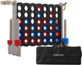 UNICOO Giant 4-in-A-Row with Carry Bag, Ring Toss, Basketball Hoop by UNICOO