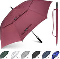 Gonex 54/62/68/72/80 Inch Extra Large Golf Umbrella, Automatic Open Travel Rain Umbrella with Windproof Water Resistant Double Canopy, Oversize Vented Umbrellas for 2-3 Men and UV Protection, Multiple Colors