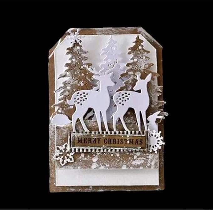 Metal Cutting Dies DIY Merry Christams Embossing Stencil Template Scrapbooking - Image 5