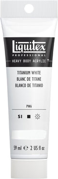 Liquitex Professional Heavy Body Acrylic Paint, 2-oz Tube, Titanium White by Liquitex