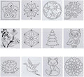 FREEBLOSS Sashiko Stencil Christmas Tree Embroidery Patterns Stencils by FreeandCreativeCraftsArt