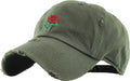 Rose Flowers Love Good Vibes Men Women Dad Hat Baseball Cap Adjustable Unisex