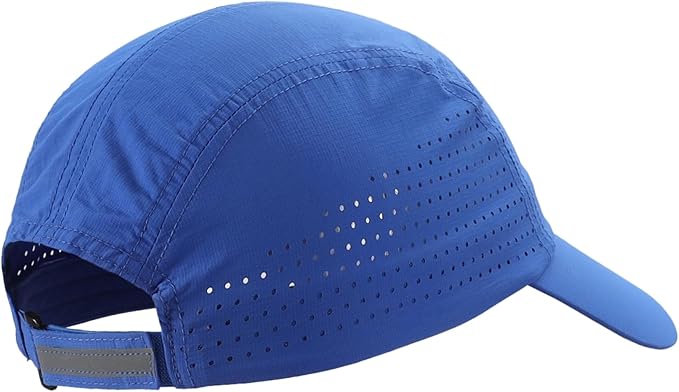 Connectyle Men's Breathable Run Hat Quick Dry Reflective Sport Cap Adjustable Lightweight Baseball Hat Unstructured Design
