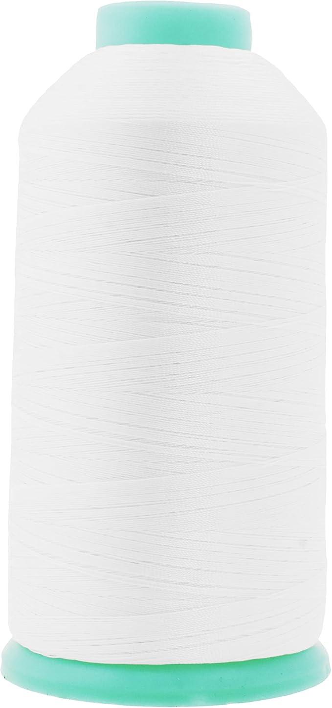 Mandala Crafts Bonded Nylon Thread White Heavy Duty Sewing Threads by MandalaCrafts