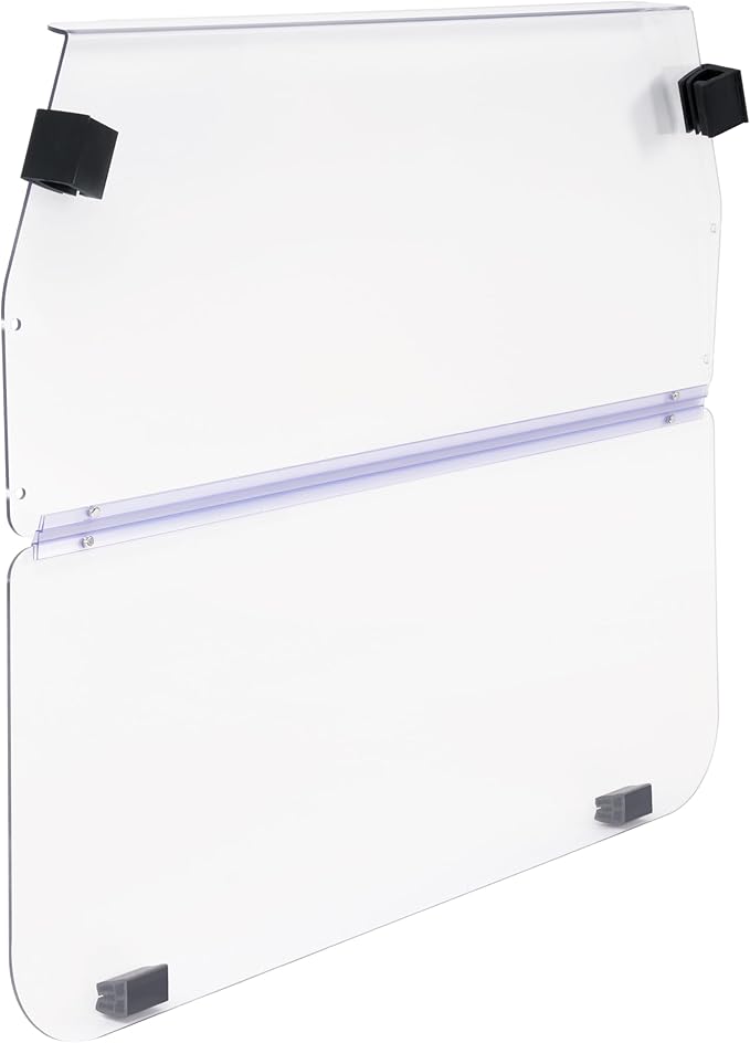 ECOTRIC Golf Cart Clear Windshield Compatible with Evolution Classic and Forester All Models 2016-up Flip Folding Down Windshield Foldable Windscreen PC