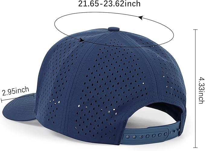 HH HOFNEN Quick Dry Baseball Cap Mesh Snapback Hat Sun and Rain Protection Golf Ball Cap for Men Women
