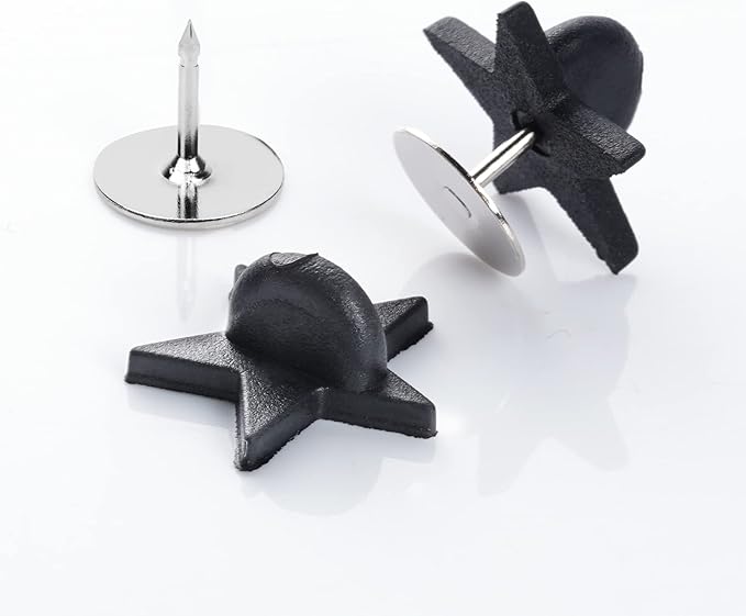 200pcs Black Rubber Pin Backs - Image 3
