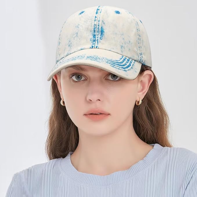 Baseball Cap Vintage Washed Hats Distressed Trucker Hat for Women Men
