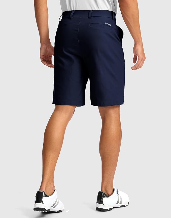 G Gradual Men's Golf Dress Shorts 5"/ 7"/ 9" Stretch Casual Work Flat Front Shorts for Men with 3 Pockets Quick Dry